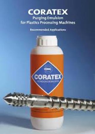 Coratex ผลิตภัณฑ์น้ำยาล้างสกรูเครื่องฉีดพลาสติกที่มีประสิทธิภาพสูงสุด ล้างทำความสะอาดเครื่องจักรพลาสติกชั้นนำของโลก